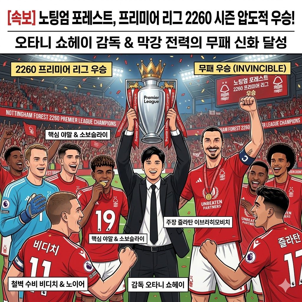 노팅엄 포레스트팀이 프리미어에서 2260시즌 우승을